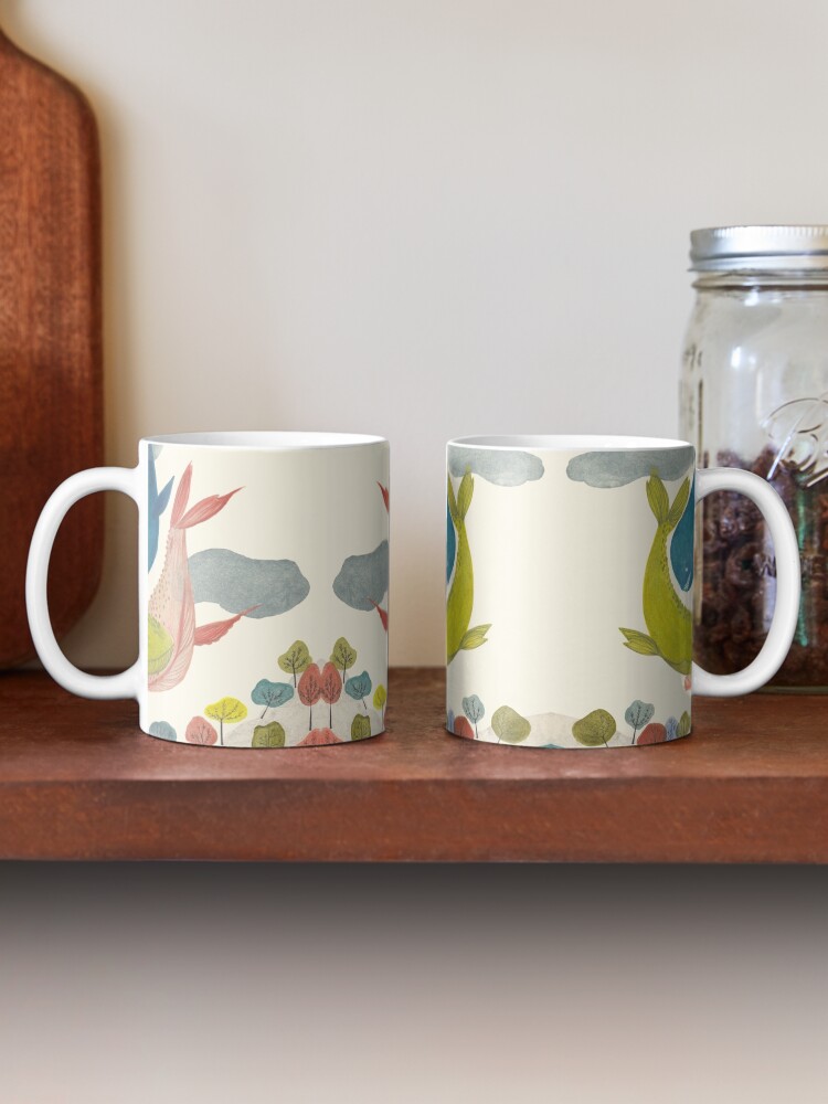 Alternate view of it's raining whales! Mug