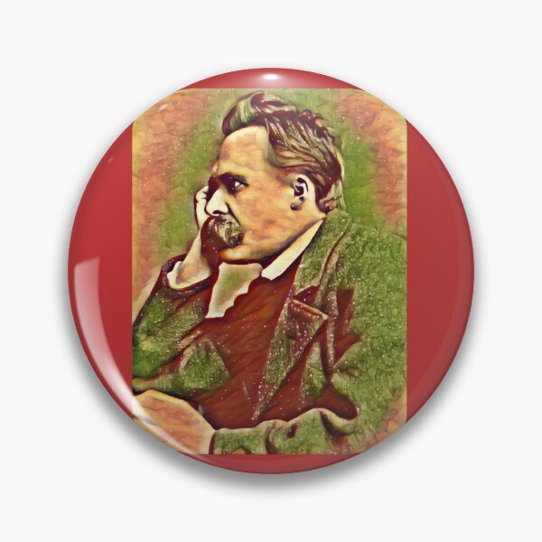 Item preview, Friedrich Nietzsche in warm colors designed and sold by Pelikancrazy.