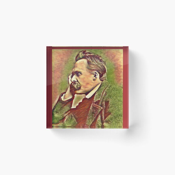 Item preview, Friedrich Nietzsche in warm colors designed and sold by Pelikancrazy.