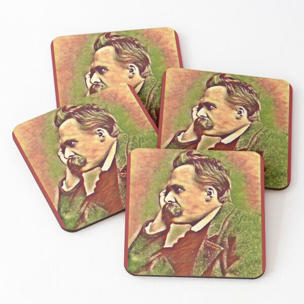 Item preview, Friedrich Nietzsche in warm colors designed and sold by Pelikancrazy.