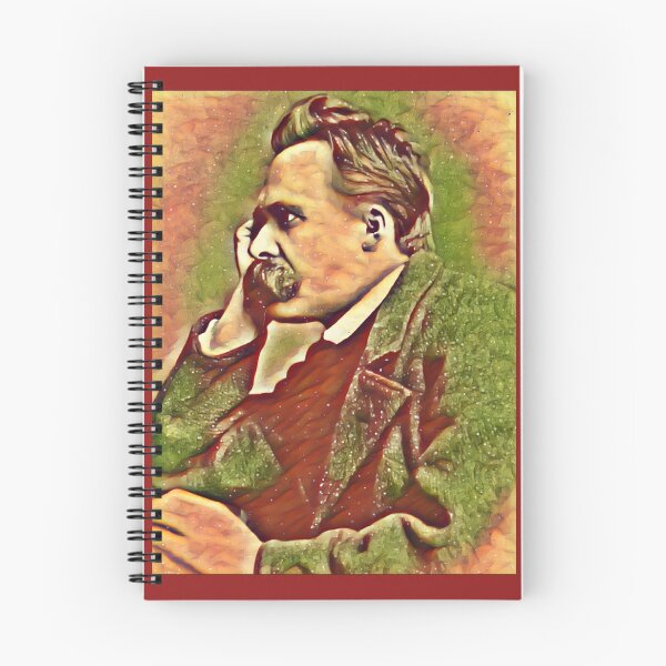 Item preview, Friedrich Nietzsche in warm colors designed and sold by Pelikancrazy.