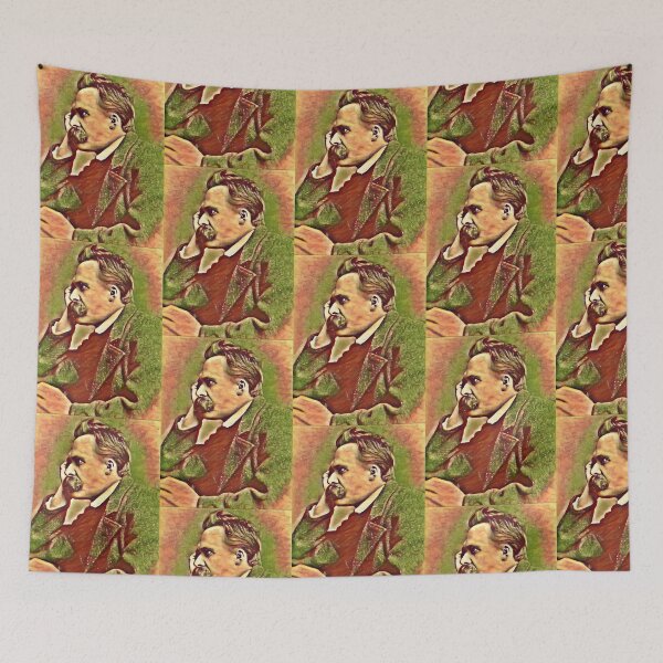 Item preview, Friedrich Nietzsche in warm colors designed and sold by Pelikancrazy.