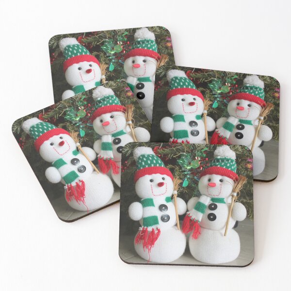 Item preview, Two Knitted Christmas Snowmen designed and sold by Sinemathk.