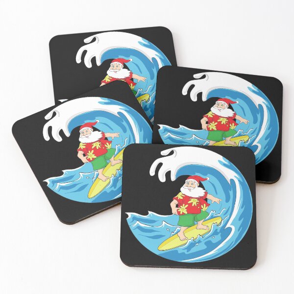 Item preview, Santa Goes Surfing designed and sold by EverythingKawai.