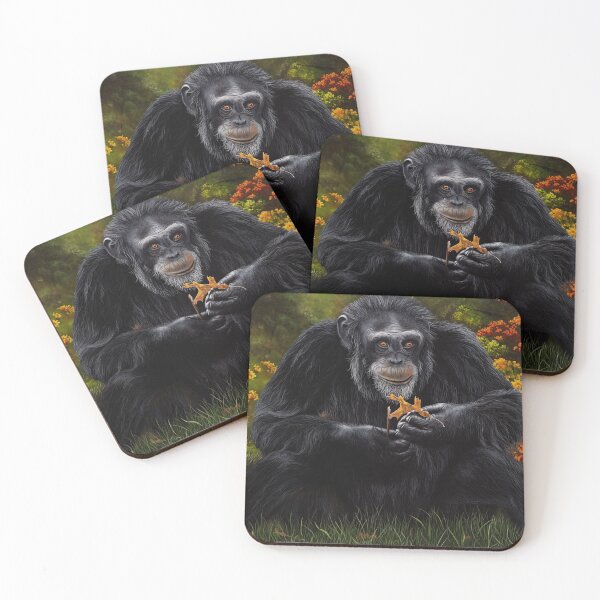 Item preview, Simple pleasures, chimpanzee portrait designed and sold by Debra Dickson.