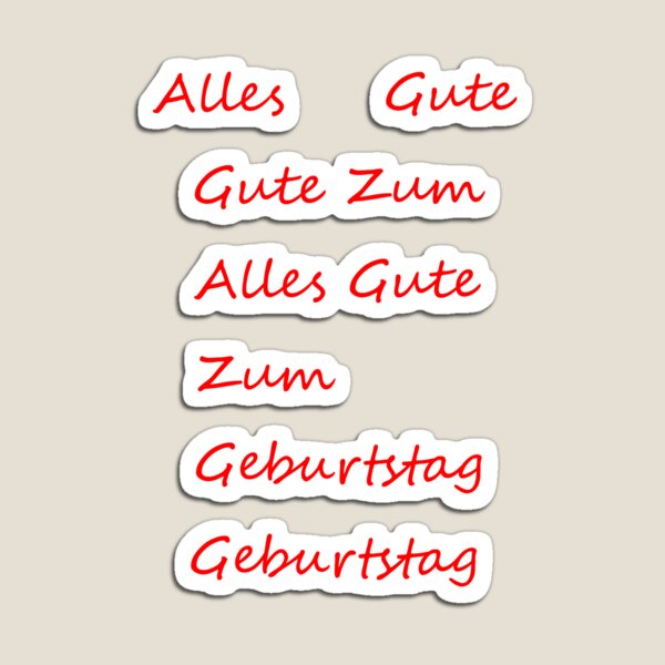 Item preview, Alles Gute Zum Geburtstag - Rot designed and sold by STHogan.
