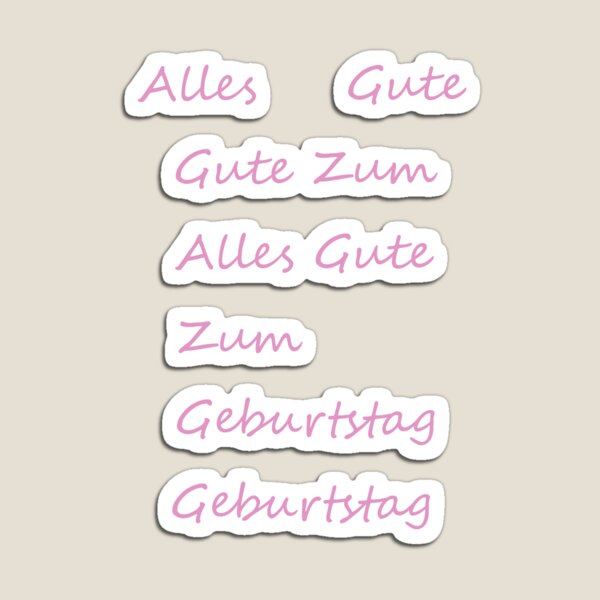 Item preview, Alles Gute Zum Geburtstag - Rosa designed and sold by STHogan.