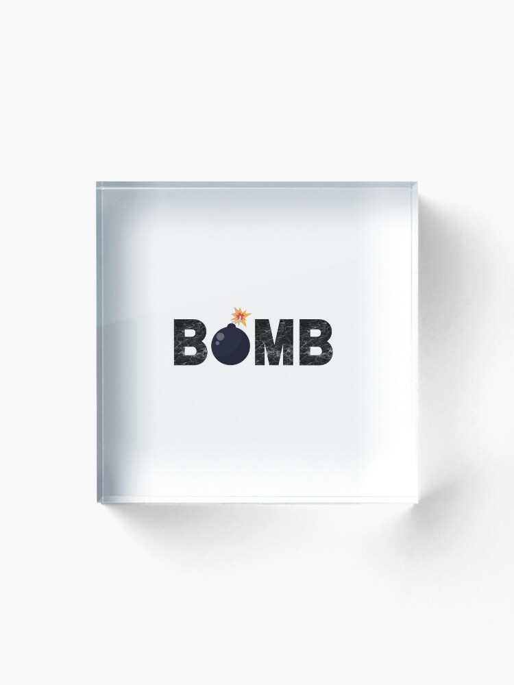 Thumbnail 1 of 5, Acrylic Block, BOMB designed and sold by PureGeometry.