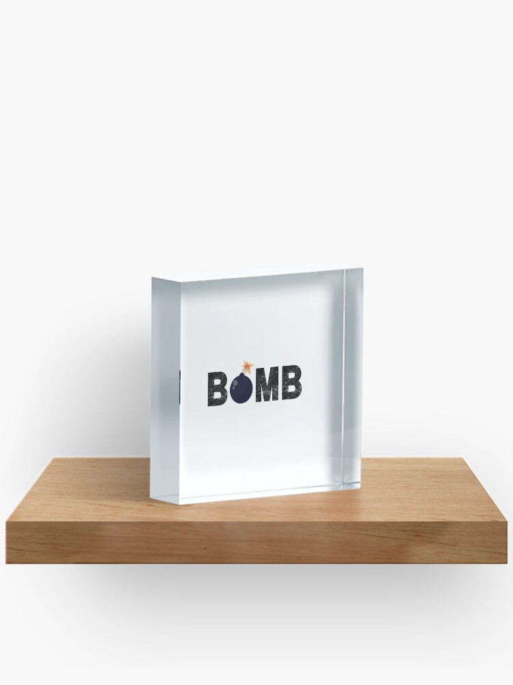 Thumbnail 2 of 5, Acrylic Block, BOMB designed and sold by PureGeometry.