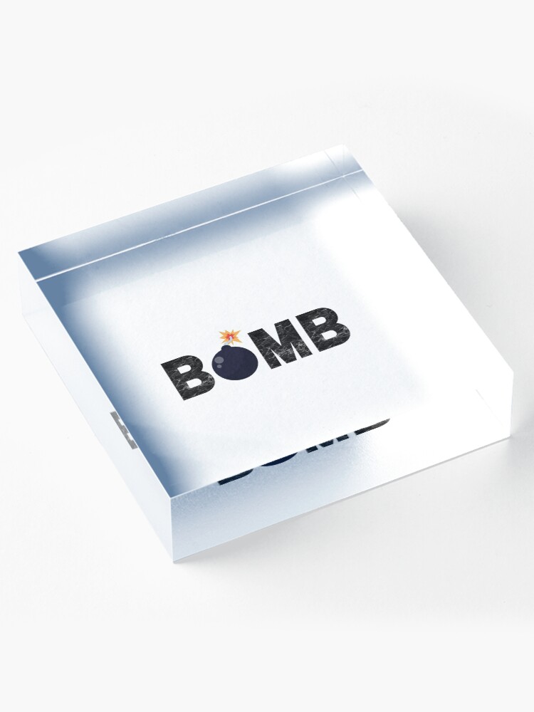 Thumbnail 4 of 5, Acrylic Block, BOMB designed and sold by PureGeometry.