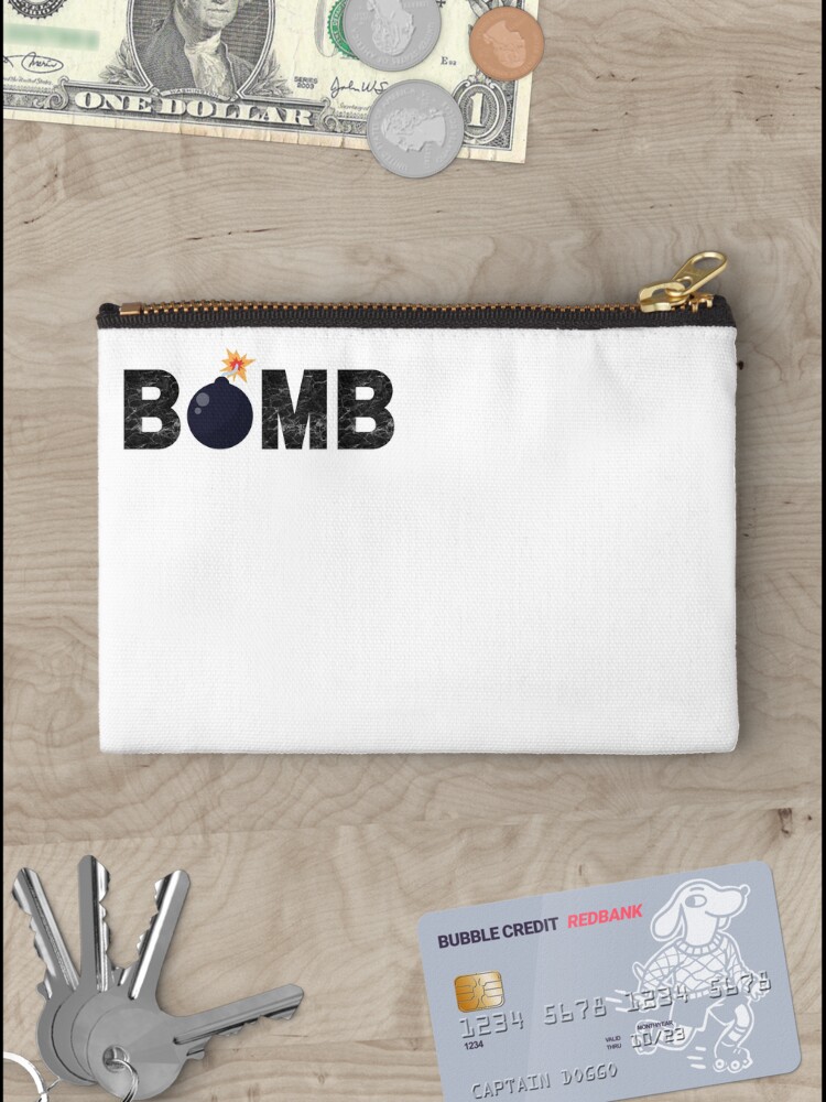 Thumbnail 3 of 4, Zipper Pouch, BOMB designed and sold by PureGeometry.