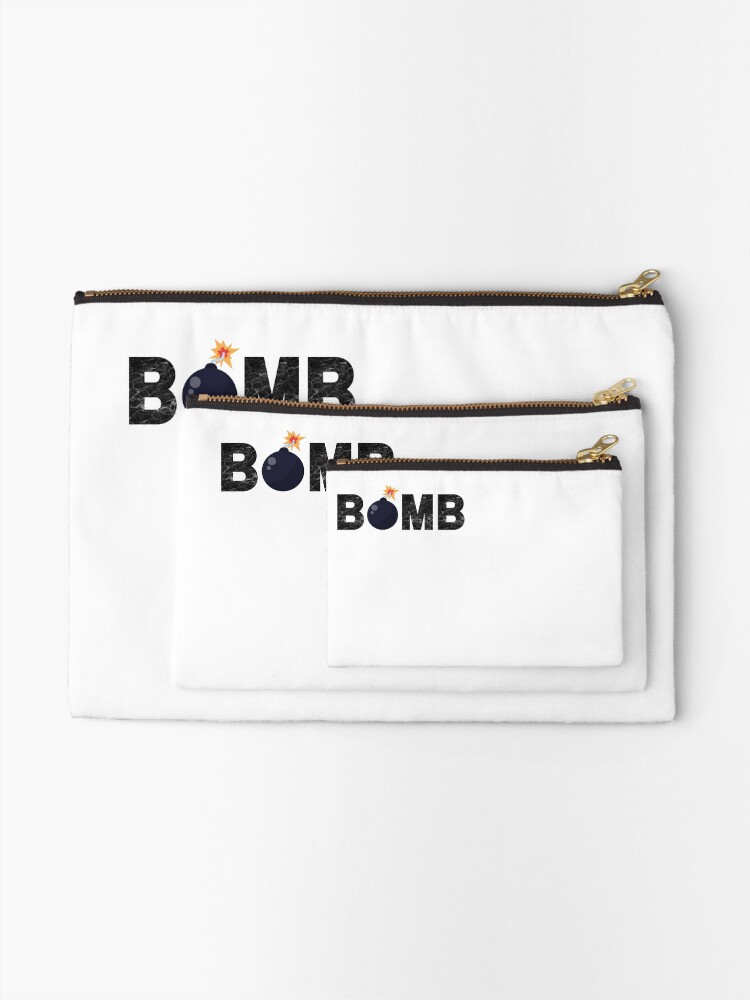 Thumbnail 2 of 4, Zipper Pouch, BOMB designed and sold by PureGeometry.