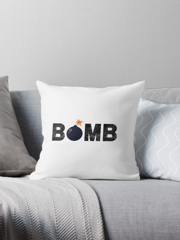Thumbnail 1 of 4, Pillow, BOMB designed and sold by PureGeometry.