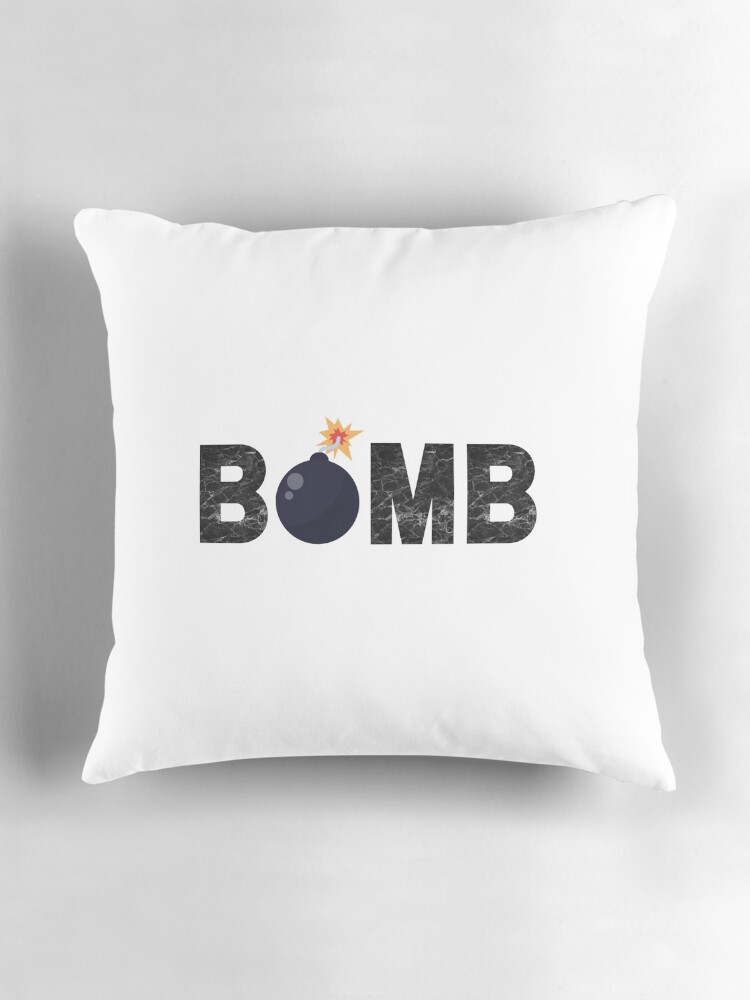 Thumbnail 3 of 4, Pillow, BOMB designed and sold by PureGeometry.