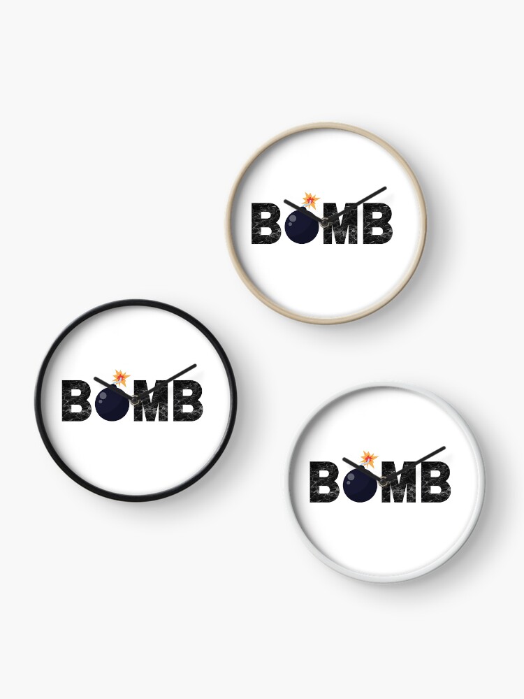 Thumbnail 3 of 4, Clock, BOMB designed and sold by PureGeometry.