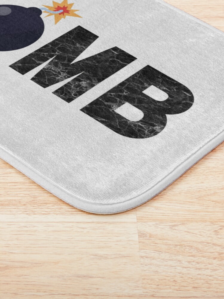 Thumbnail 3 of 6, Bath Mat, BOMB designed and sold by PureGeometry.