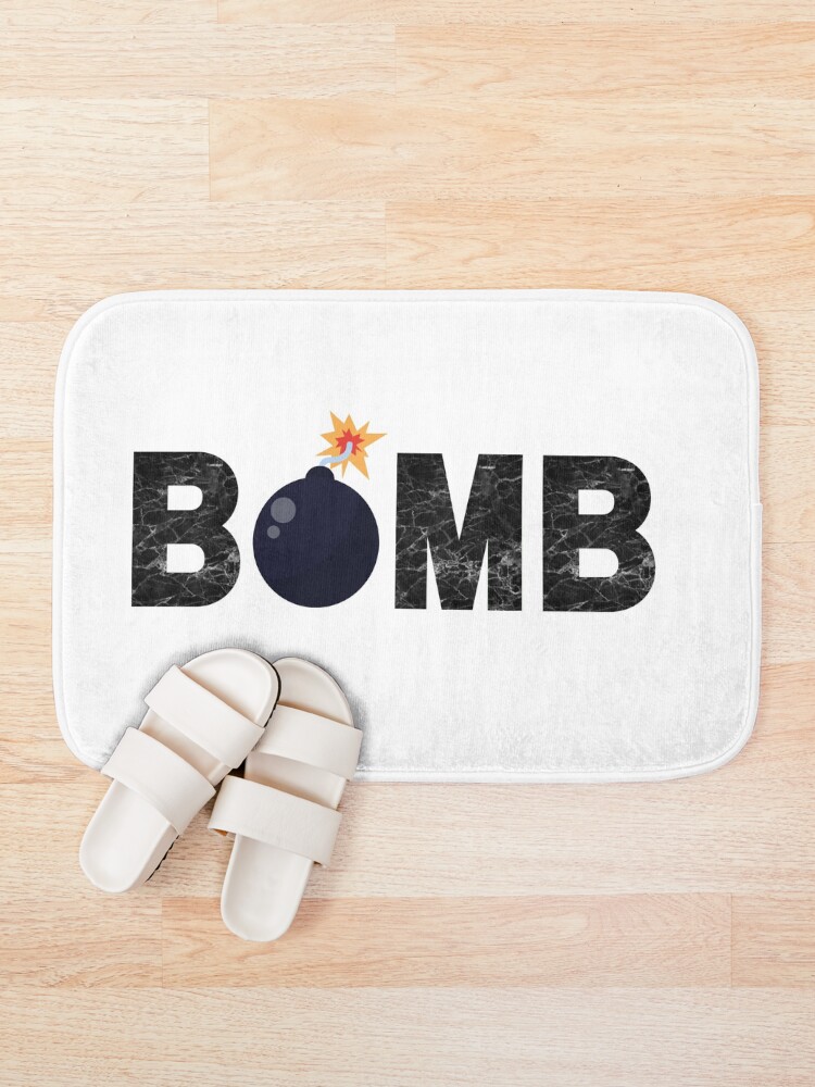 Thumbnail 1 of 6, Bath Mat, BOMB designed and sold by PureGeometry.