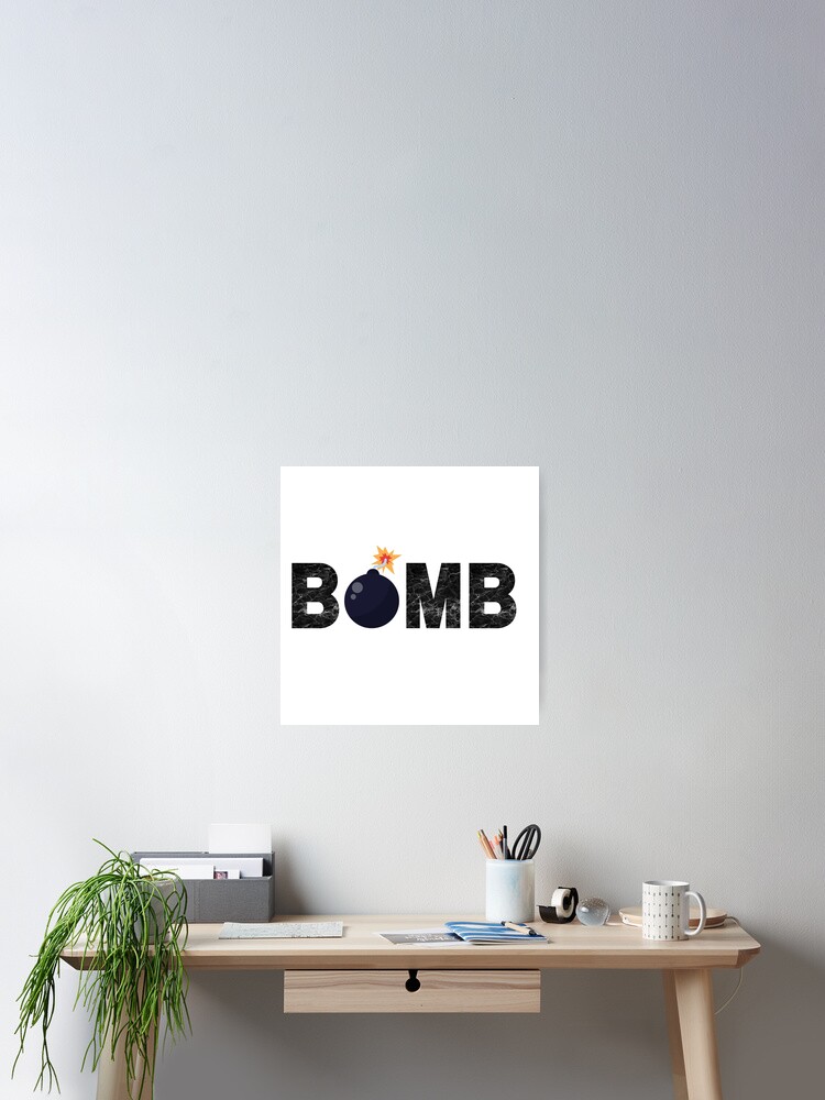 Thumbnail 2 of 3, Poster, BOMB designed and sold by PureGeometry.