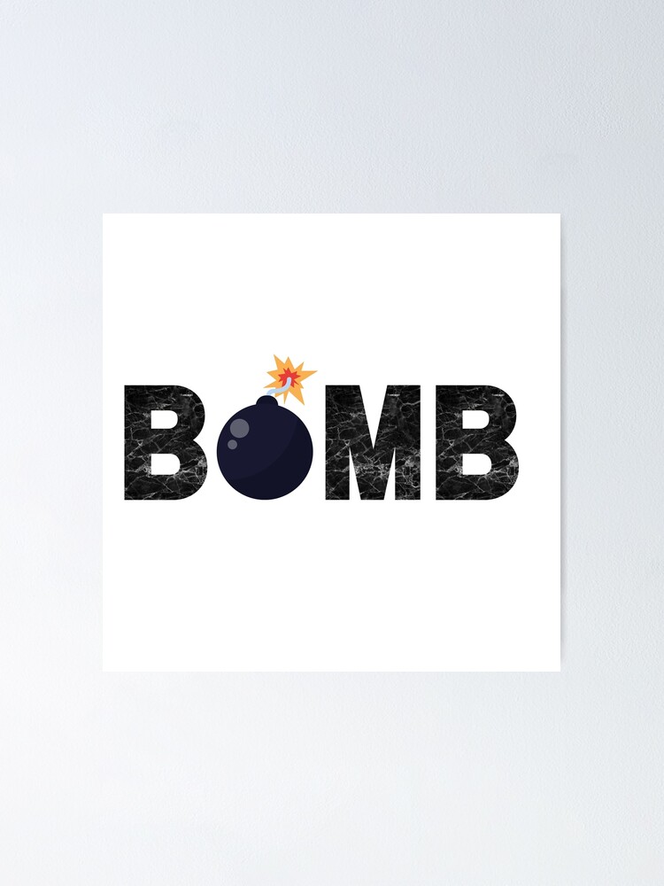 Thumbnail 1 of 3, Poster, BOMB designed and sold by PureGeometry.