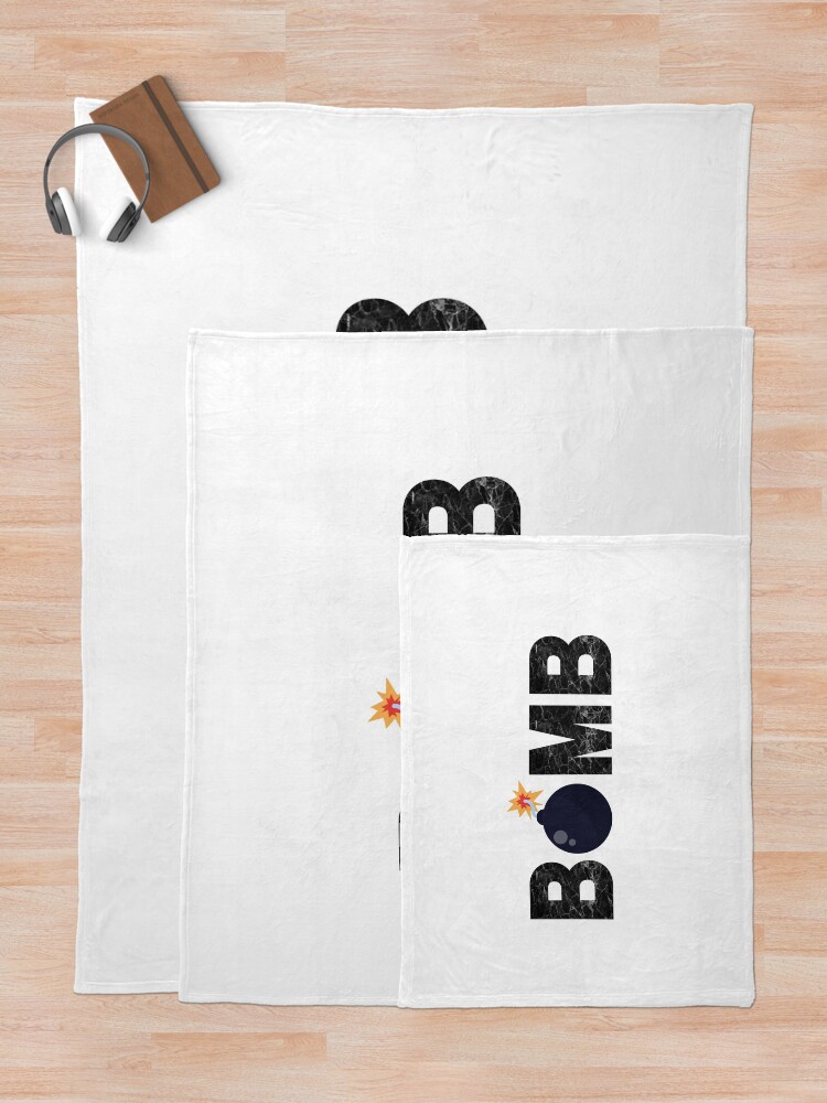Thumbnail 5 of 6, Throw Blanket, BOMB designed and sold by PureGeometry.