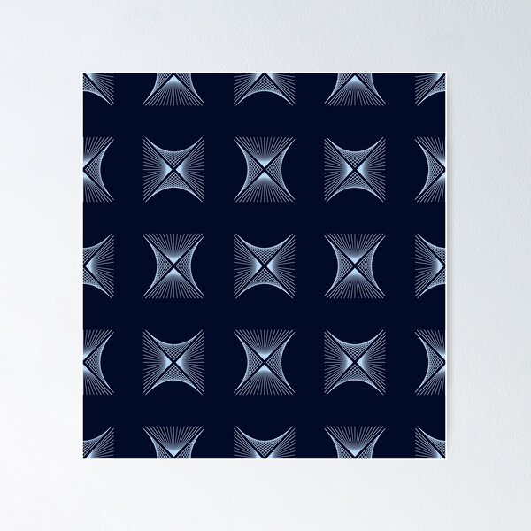 Item preview, Dark blue and white abstract pattern  designed and sold by Majesticoo.