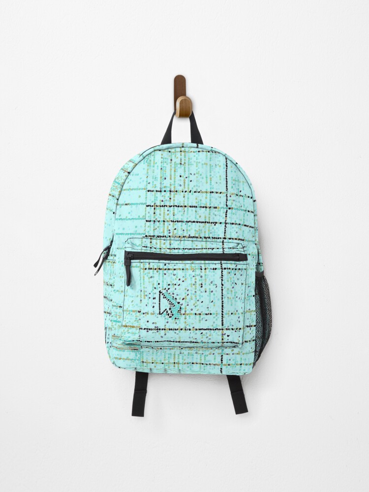Thumbnail 1 of 3, Backpack, Cursive Blue designed and sold by Tovers.