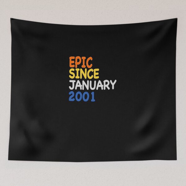 Item preview, Fun Epic Since January 2001, 20th Birthday Gift 20 Year Old T-Shirt designed and sold by Dibes94.