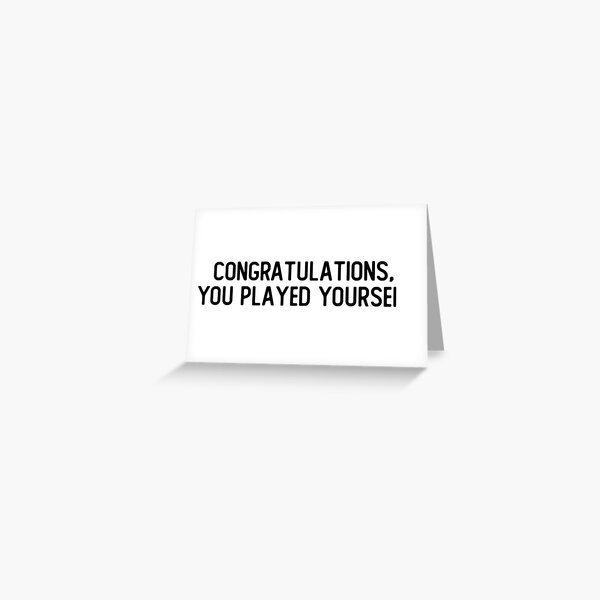 Congratulations, You Played Yourself Pullover Hoodie