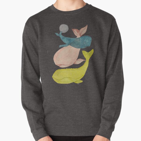 it's raining whales II Pullover Sweatshirt