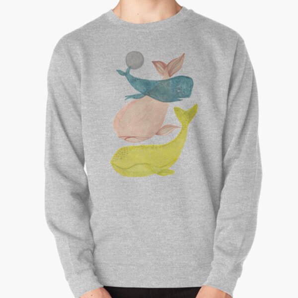 it's raining whales II Pullover Sweatshirt
