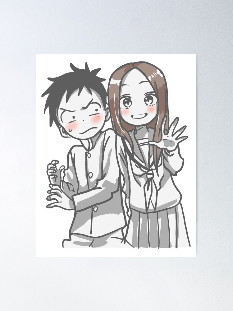 Karakai Jouzu No Takagi-san Takagi Anime Manga Wall Retro Poster