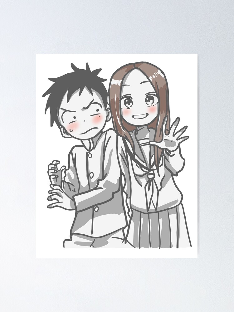 takagi-san and nishikata (karakai jouzu no takagi-san) drawn by