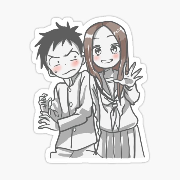 Karakai Jouzu no Takagi-san Sticker for Sale by matsumayuyu