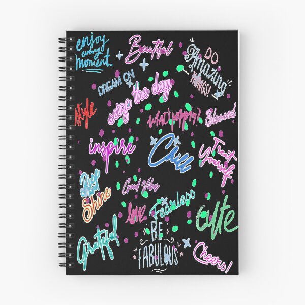 Item preview, Positive vibes, Words, Fun, Uplifting, Playful, Retrostyle Words Illustration designed and sold by Adri Barnard.