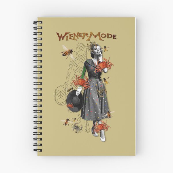 Item preview, Fifties 1950s Model with Big Hat and Crabs, Bees and Wasps designed and sold by KALEIDOSCOPE UK.