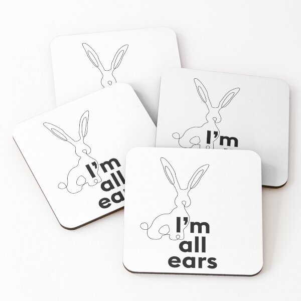Item preview, I'm all ears. Pun intended. Funny animal saying with rabbit. designed and sold by TrueType.