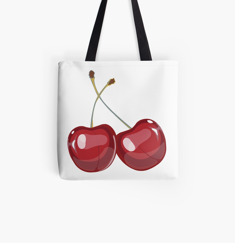 Housse D Ordinateur Dessin Anime Realiste De Fruits Cerise Rouge Par Hannaher16 Redbubble