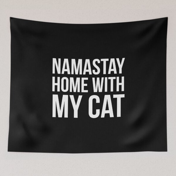 Item preview, Namastay With My Cat designed and sold by evokearo.