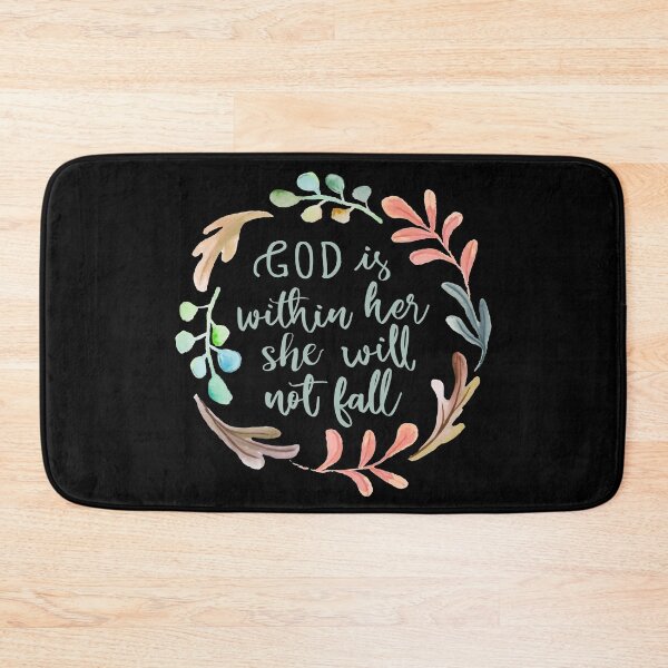 Item preview, Psalm 46:5 Watercolor Wreath - Blue Green designed and sold by amazingjoy.