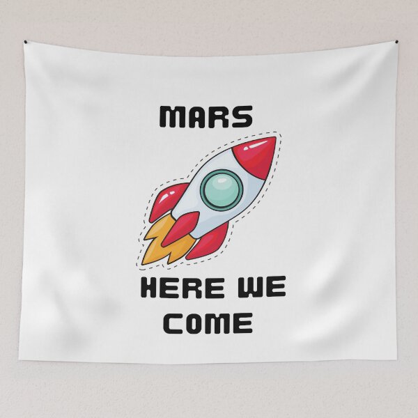 Item preview, Mars Here We Come | Funny Print designed and sold by C00KIESandMILK.