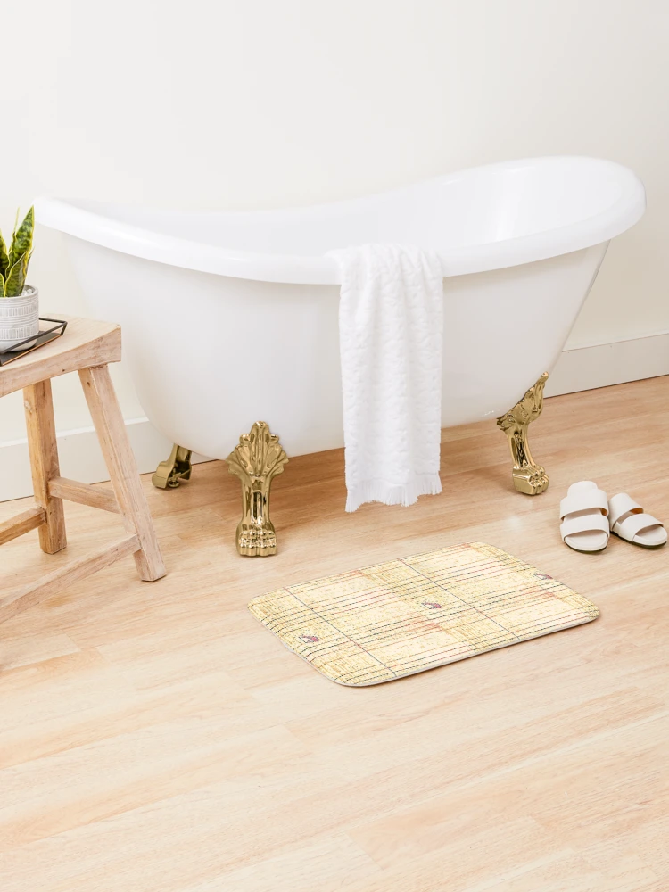 Thumbnail 2 of 6, Bath Mat, Cursive Retro designed and sold by Tovers.