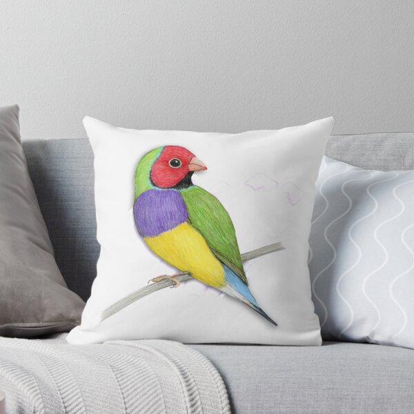 Item preview,  Gouldian finch colour pencil drawing designed and sold by Bwiselizzy.