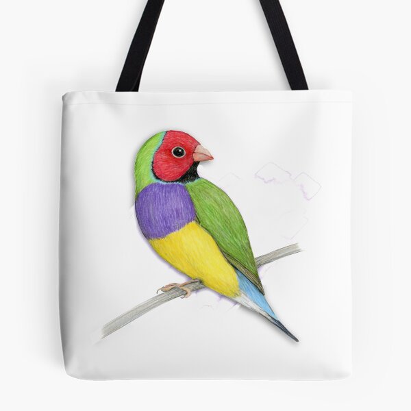 Item preview,  Dibujo a lápiz de color Gouldian Finch designed and sold by Bwiselizzy.
