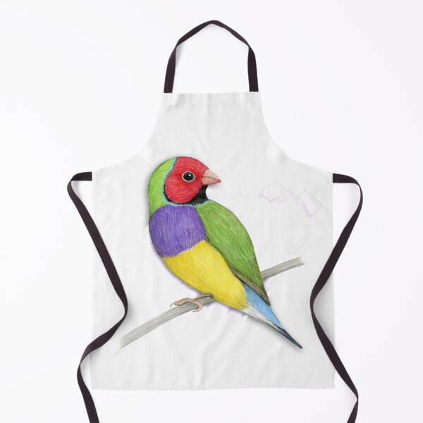 Item preview,  Gouldian finch colour pencil drawing designed and sold by Bwiselizzy.