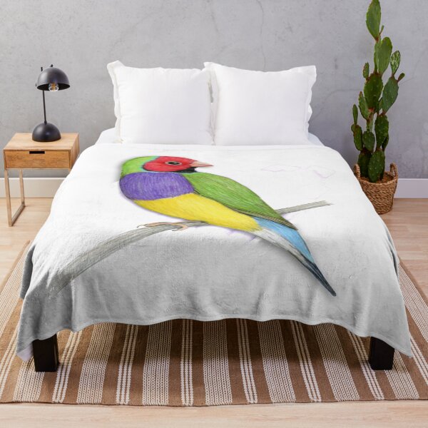 Item preview,  Gouldian finch colour pencil drawing designed and sold by Bwiselizzy.