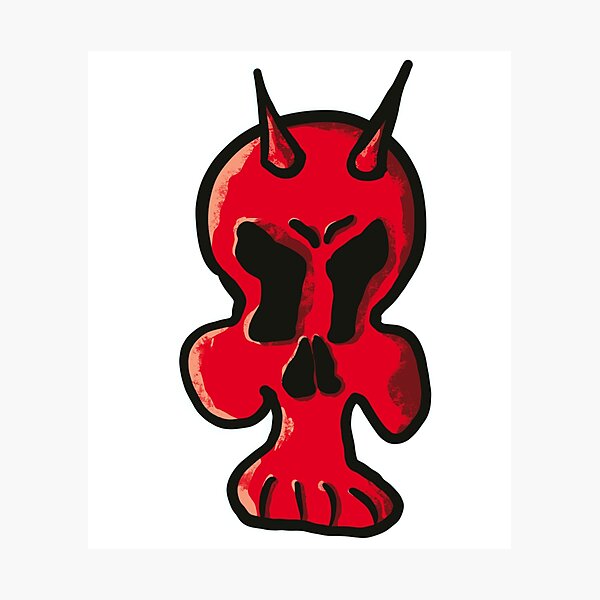 Item preview, Cráneo demoníaco rojo designed and sold by Bertan-.