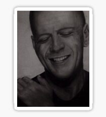 Bruce Willis Drawing Sticker