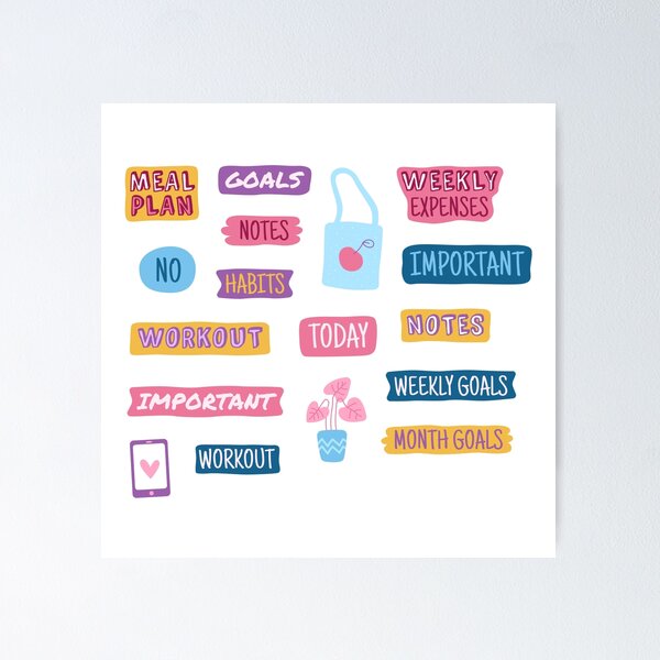Item preview, Diary Stickers  designed and sold by SSK Designs.