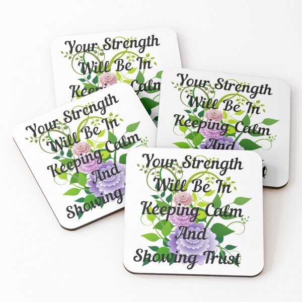 Item preview, your strength will be in keeping calm and showing trust  designed and sold by cute105.