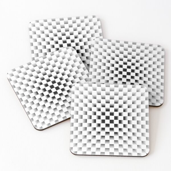 Item preview, Hypnotic 3D Chessboard in Monochrome designed and sold by gphotobox.